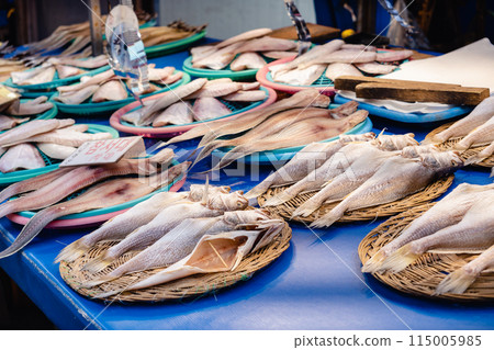 Korea Jagalchi Market Wet Market Dried Fish 115005985