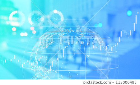 Companies and investors, indicator graphs and global business images Companies and investors, indicator graphs and global business images 115006495