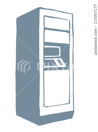 ATM device icon. Vector drawing ATM device icon. Vector drawing 115007177