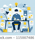 Work, business, illustration 115007486