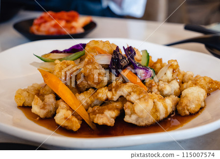 Korean food, stir-fry, chicken, home cooking Korean food, stir-fry, chicken, home cooking 115007574