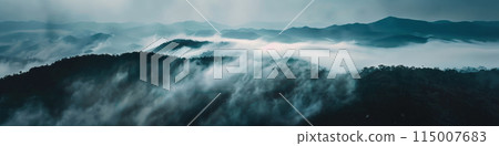 foggy, mountains, fog 115007683