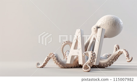3d, ai, octopus 115007982