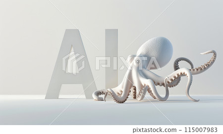 3d, ai, octopus 115007983