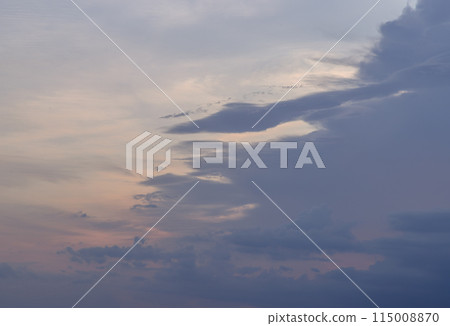 Dramatic clouds in Beautiful sky background before sunset. Dramatic clouds in Beautiful sky background before sunset. 115008870