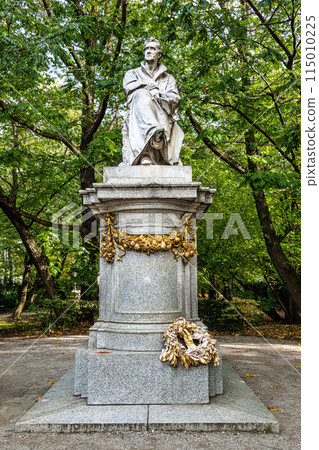 Justus Freiherr von Liebig memorial at Maximiliansplatz square of Munich, Germany. 115010225