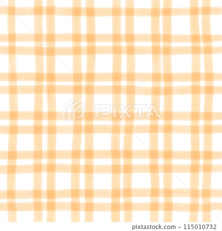 Orange Plaid Hand Drawn Background Overlay 115010732