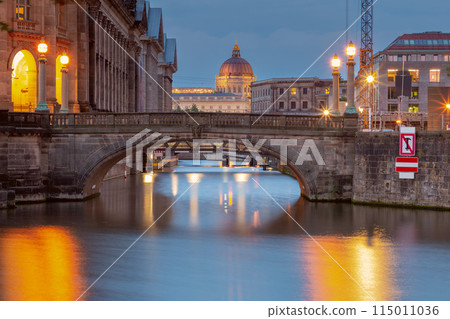 Berlin. Museum Island on the Spree River at sunset. Berlin. Museum Island on the Spree River at sunset. 115011036