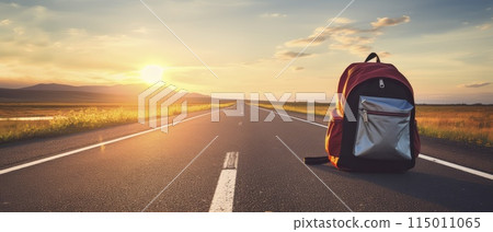 Abandoned Backpack Found on Side of Road 115011065