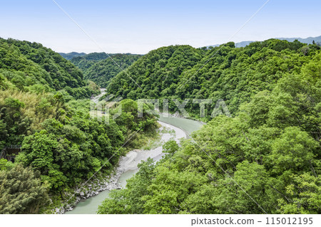 Looking south from Sky Walk Tenryukyo (Tenryukyo Bridge) 115012195
