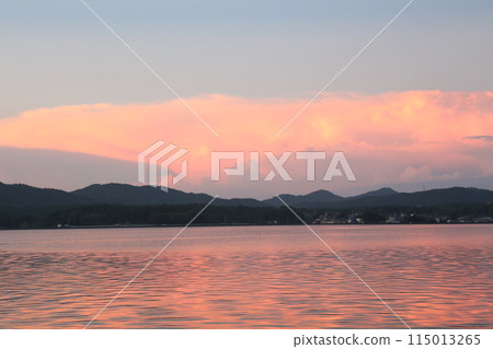 Ise sunset, sunset, Ise Bay sunset, Ago Bay sunset, Daio Town, Mie Prefecture, Ise, Pacific Ocean, dusk, evening glow, Ise sunset 115013265