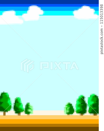 像素藝術藍天垂直 115013398