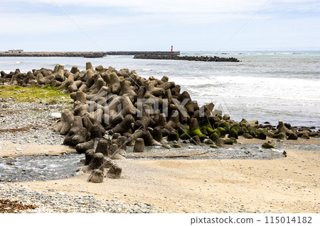 The coast at the mouth of the Ayukawa River, Hitachi City, Ibaraki Prefecture The coast at the mouth of the Ayukawa River, Hitachi City, Ibaraki Prefecture 115014182