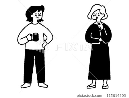 兩個女人在工作中交談_2 兩個女人在工作中交談_2 115014303
