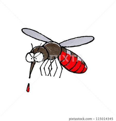 Mosquito sucking blood 115014345