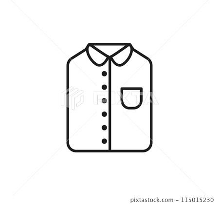 折疊襯衫的插圖 115015230