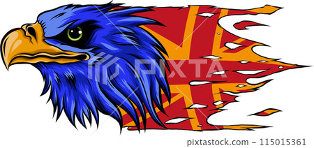 Mascot Head of an Eagle vector illustration design Mascot Head of an Eagle vector illustration design 115015361