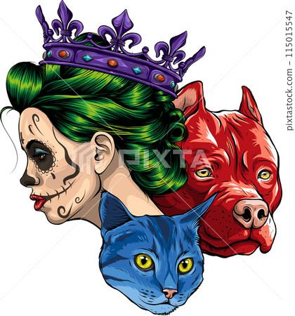 draw of Dead girl vector illustration design 115015547