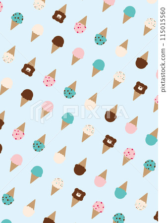 Colorful ice cream background material 115015560