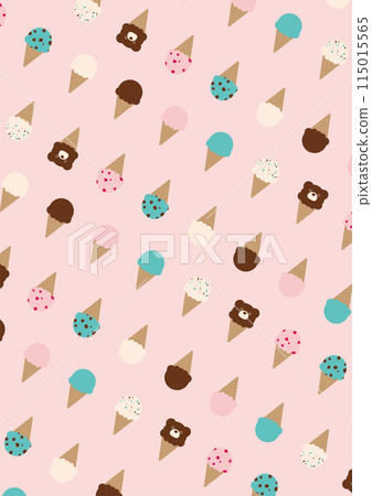 Colorful ice cream background material 115015565