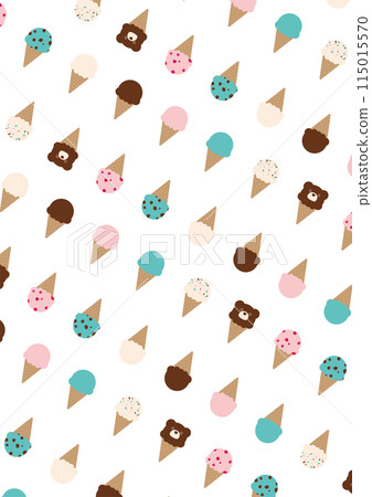 Colorful ice cream background material 115015570