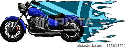 illustration of custom motorcycle chopper vector design illustration of custom motorcycle chopper vector design 115015711
