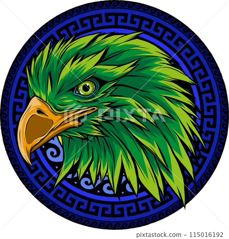 Mascot Head of an Eagle vector illustration design 115016192