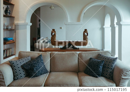 modern living room with sofa and sofa modern living room with sofa and sofa 115017195