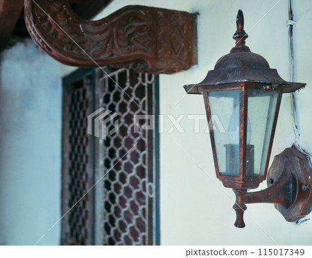 lantern on a street lantern on a street 115017349