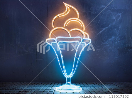 Parfait neon sign AI image 115017392