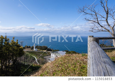 This is a view of Cape Echizen in Echizen Town, Fukui Prefecture. This is a view of Cape Echizen in Echizen Town, Fukui Prefecture. 115018853