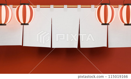 Lantern and curtain background photo 16:9 for compositing 3D rendering Lantern and curtain background photo 16:9 for compositing 3D rendering 115019166