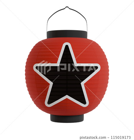 Star round cutout for compositing 3D rendering 115019173