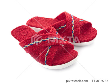 red sandals in studio 115019283