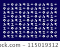 Lucky charms and snake icons 115019312
