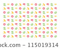 Lucky charms and snake icons 115019314
