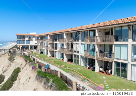 Aerial view of Del Mar Shores in San Diego, CA 115019438