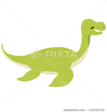 微笑的蛇頸龍(有紋理) 微笑的蛇頸龍(有紋理) 115019730