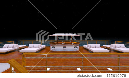 Resort facilities on the sea 115019976