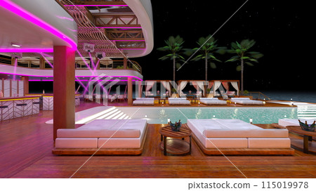 Resort facilities on the sea 115019978