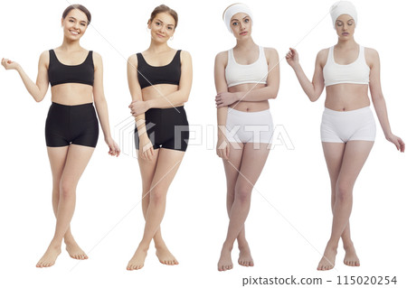 Beauty Portrait 4 People AI-Generated Material 115020254