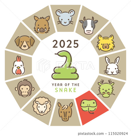2025年蛇年生肖動物 2025年蛇年生肖動物 115020924