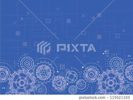 Abstract gear wheel mechanism background. Machine technology. Vector illustration Abstract gear wheel mechanism background. Machine technology. Vector illustration 115021103