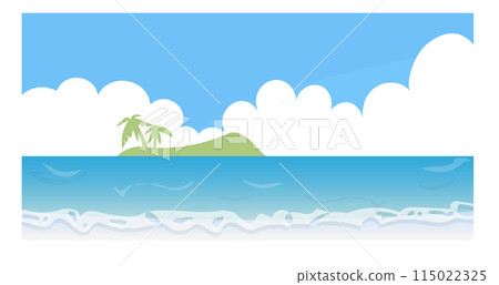 Beach with sea view 115022325