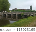 A historic stone bridge and scenery 115023165