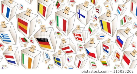 European box urn pattern background . vector illustration 115023202