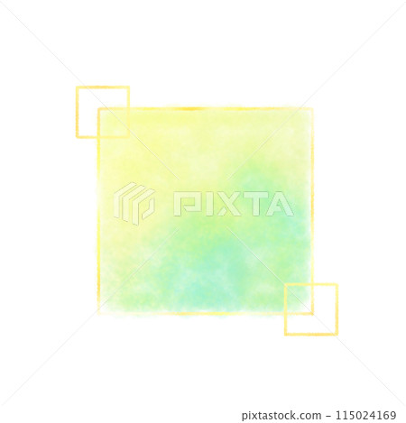 Pale watercolor colorful frame material illustration 115024169