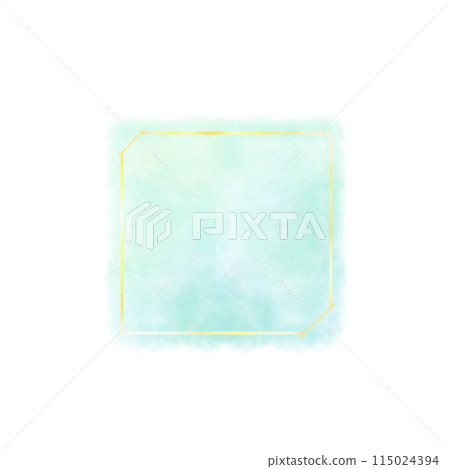 Light watercolor colorful frame material illustration light blue Light watercolor colorful frame material illustration light blue 115024394