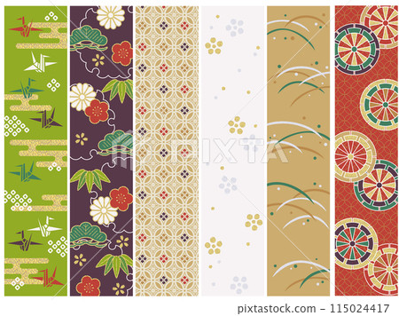 Japanese pattern belt set (vertical) 115024417