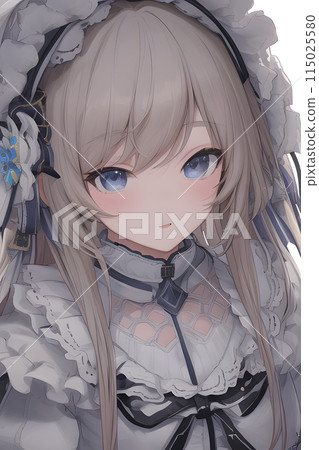 Aristocratic girl in a pretty dress 115025580